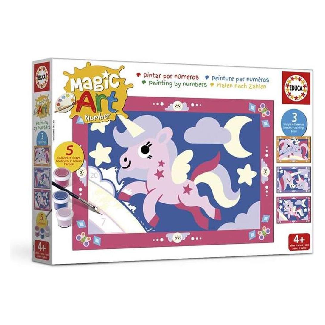 Educa Malovin nach Nummer: Unicorns (7 mm, HB, 11x) (20288)