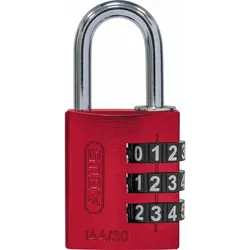 ABUS Zahlenschloss 144/30 rot
