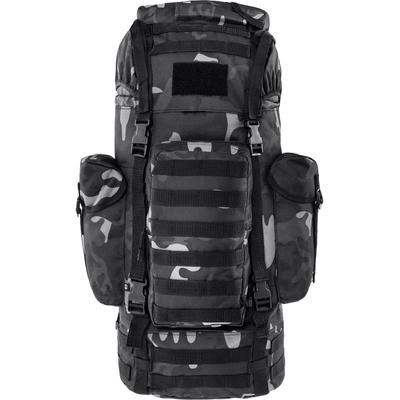 Rucksack BRANDIT "Brandit Accessoires Kampfrucksack Molle", Gr. onesize, grau (schwarzcamo), Polyester, Rucksäcke Rucksack