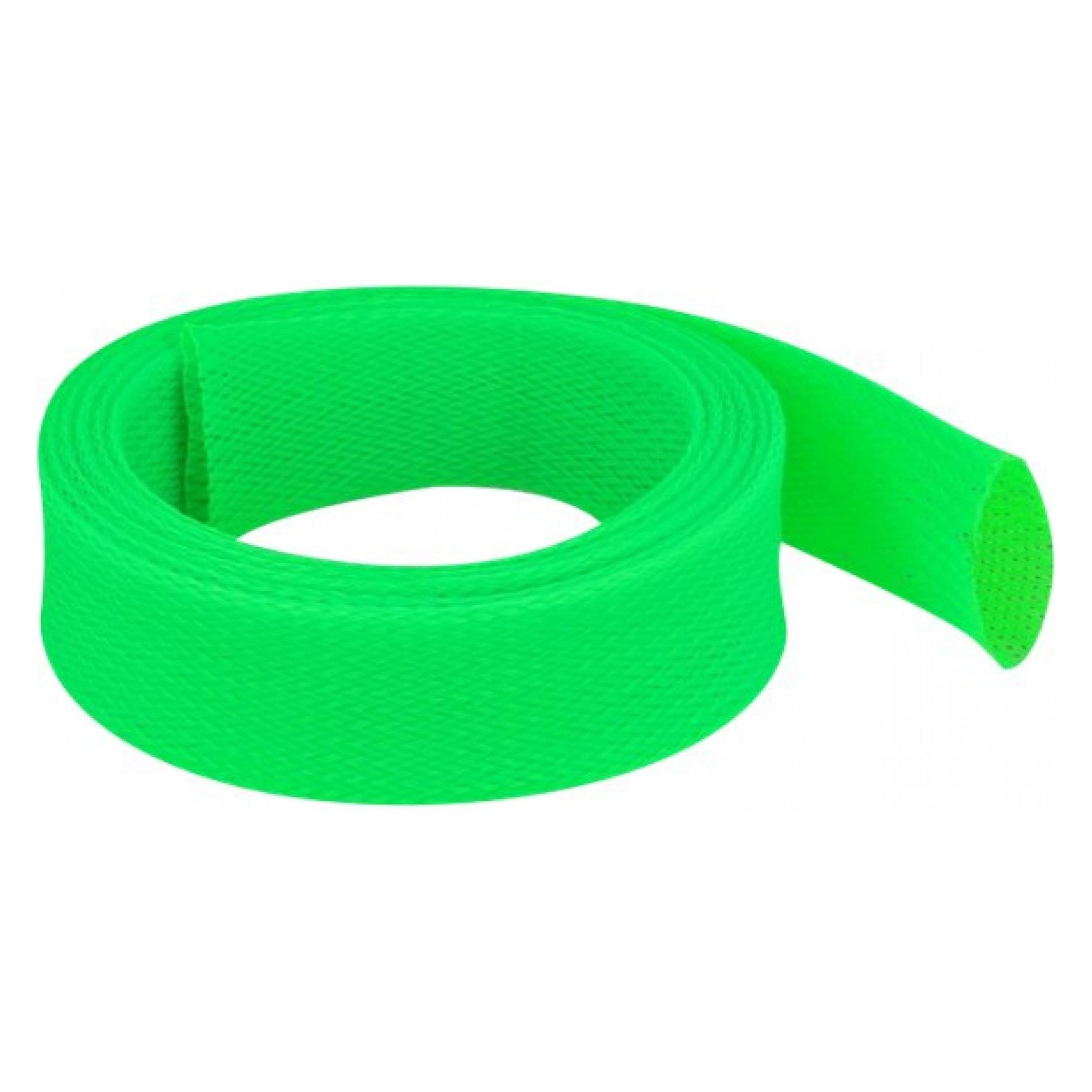 Delock Geflechtschlauch dehnbar 2 m x 38 mm grün (Kabelschlauch, 200 cm) (20754)