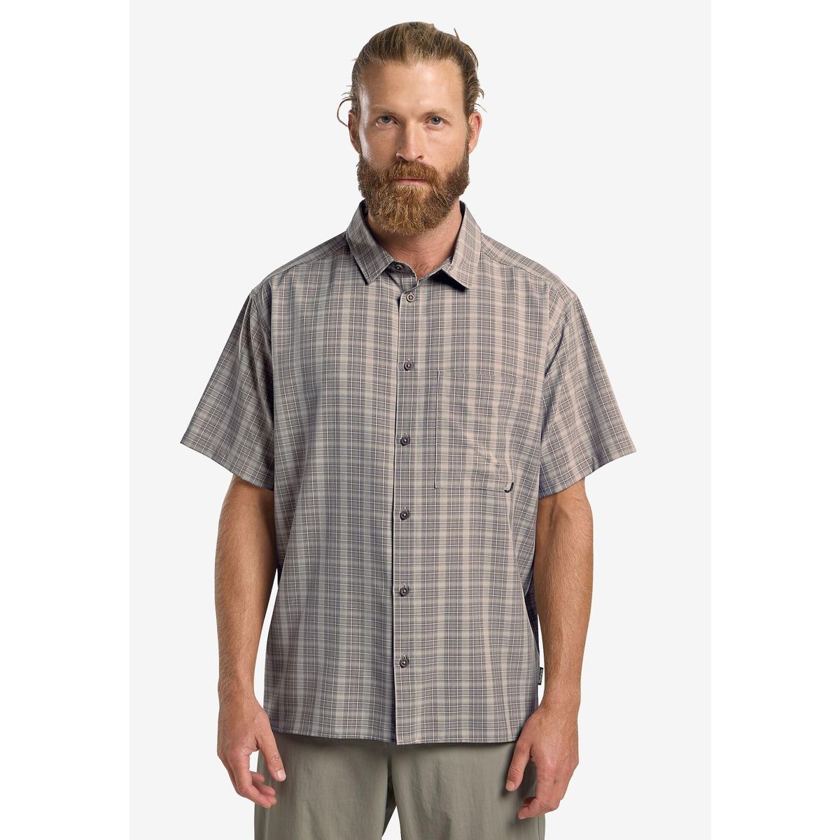 Jack Wolfskin Meseta Shirt M phantom checks (7778) S A63880_7778_A06