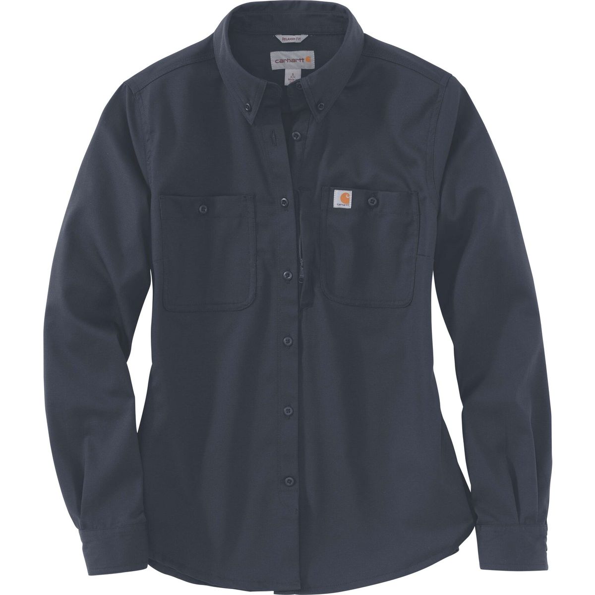 Carhartt Rugged Professional Series Relaxed Fit Canvas Long-sleeve Work Shirt navy (412) S REG 103106-412SREG