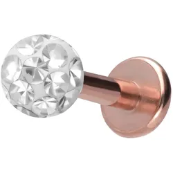 Titan Labret mit Innengewinde EPOXY-KUGEL