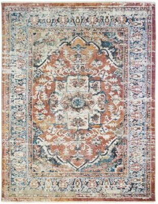 Mayberry Rug Oxford Dover Traditional Distressed Vintage Oriental Rug