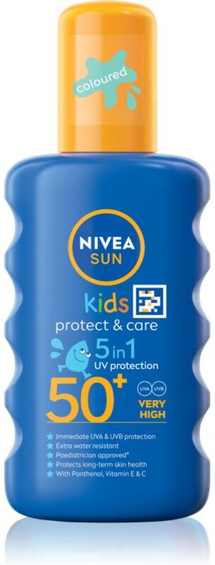 NIVEA SUN Kids buntes Bräunungsspray für Kinder SPF 50+ 200 ml