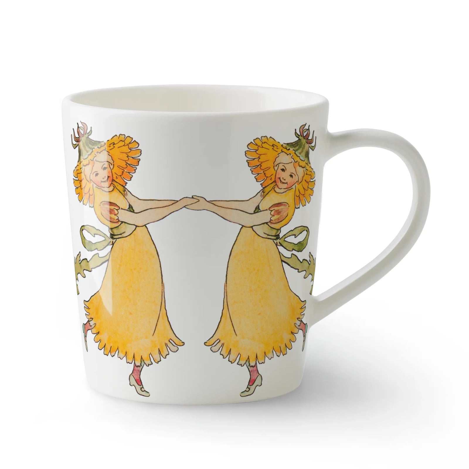 Design House Stockholm Dandelions mok met oor, wit, 40 cl