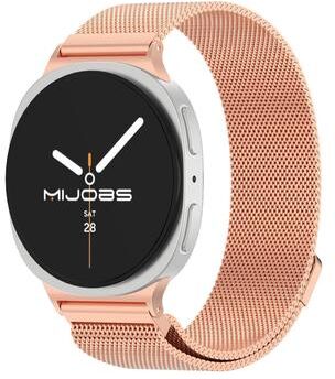 Everyday Crate MIJOBS Samsung Galaxy Watch8 Classic Milanese Magnetic Watch Band Stainless Steel Mesh Strap rose Gold