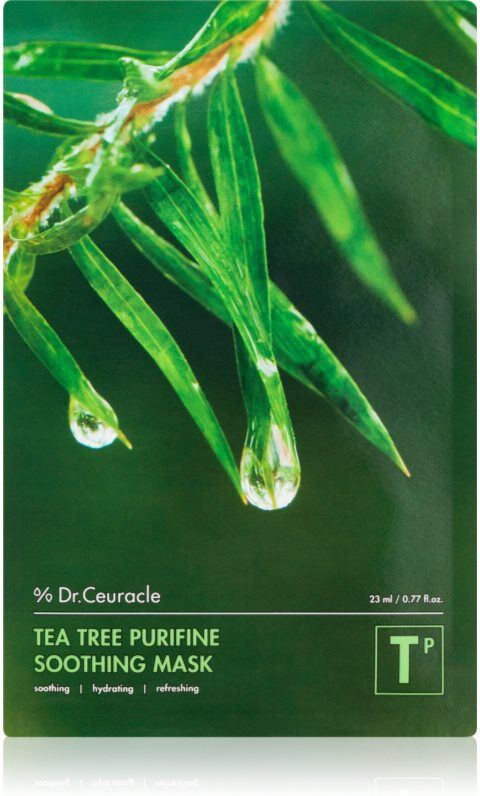 Dr.Ceuracle Tea Tree Purifine Soothing Mask soothing sheet mask for problem skin, acne 23 ml