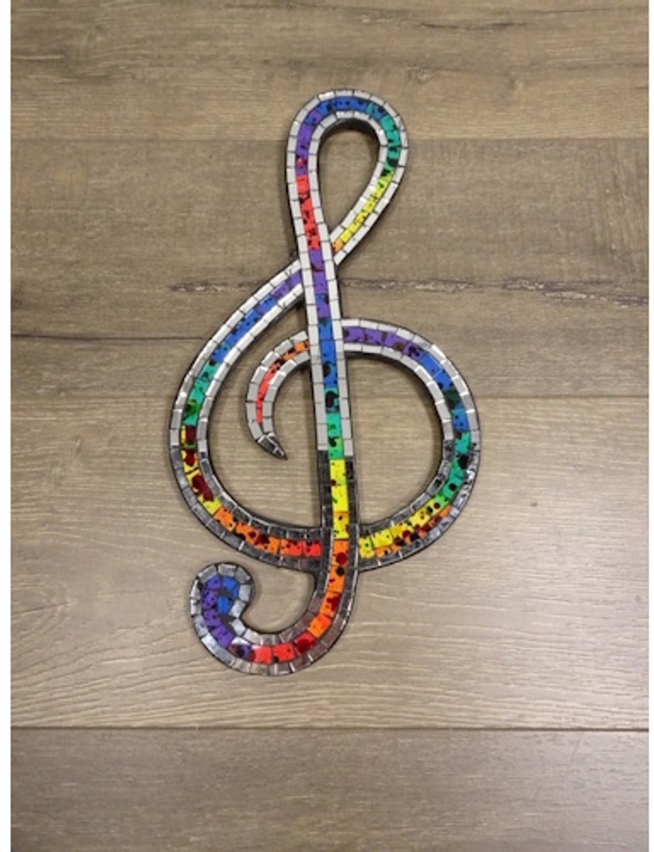 Mozaiek Muzieksleutel Rainbow