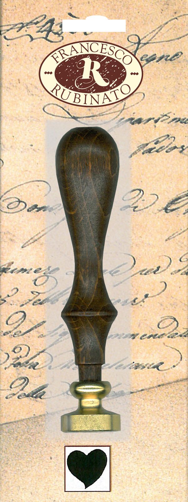 FRANCESCO RUBINATO™ Siegelstempel, Herz RU-4002-58BL