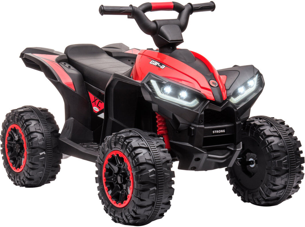 Borough Wharf HOMCOM 12V Electric Quad Bike for Kids, Ride-On Car ATV Toy, Music Red