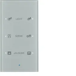 Berker 75143134 Glas-Sensor 3fach Komfort TS Sensor konfiguriert, alu