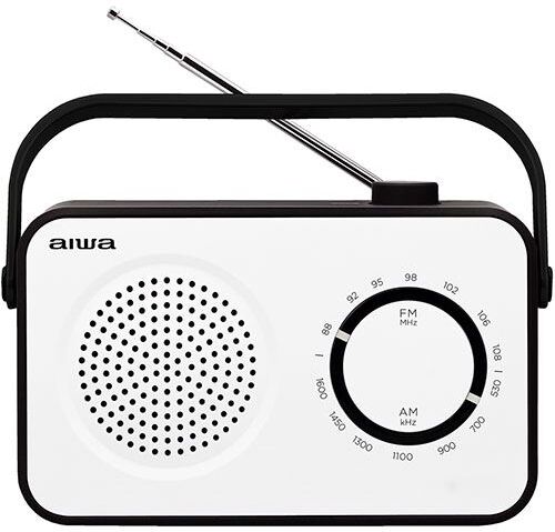 Aiwa Rádio  R-190BW -  Branco   Preto