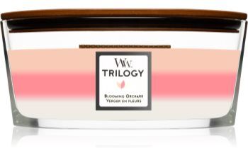 Woodwick Trilogy Blooming Orchard vela perfumada 453.6 g. Trilogy Blooming Orchard