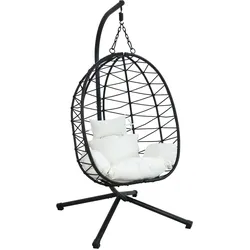 HTI-Living, Hängesessel, Lounge Sessel mit Hängegestell (120 kg)