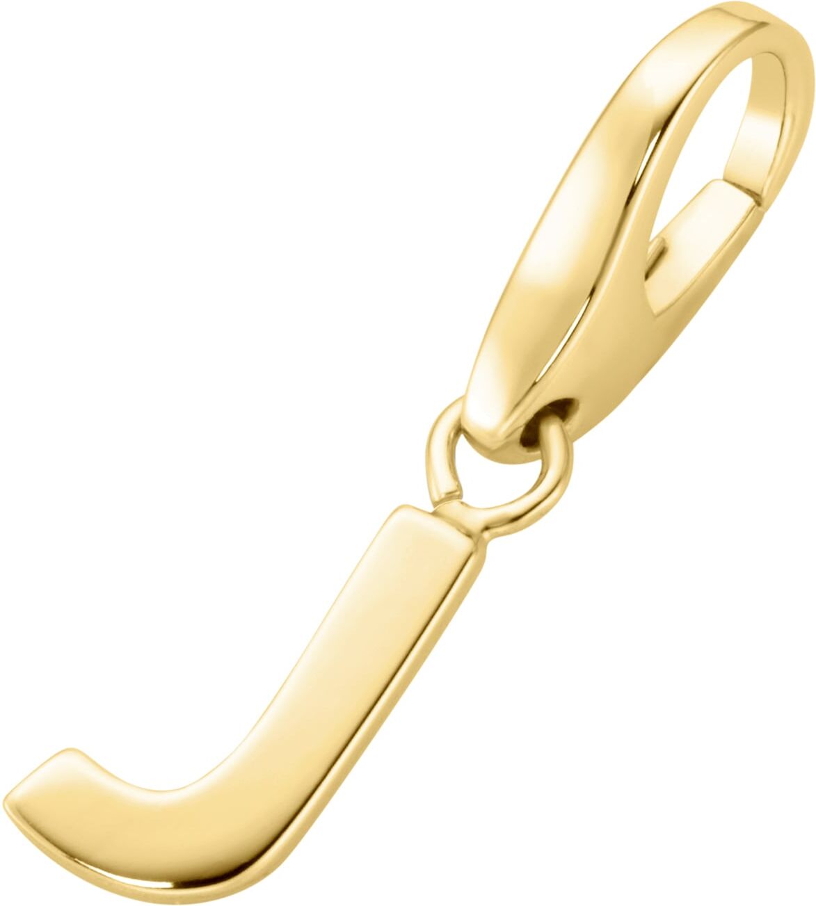 Charm Buchstabe "Buchstabe J, Silber 925", gold, GIORGIO MARTELLO MILANO, Charms, Damen