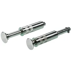 Hettich, Kleiderbügel, Kleiderbügelhalter ausziehbar, Messing vernickelt