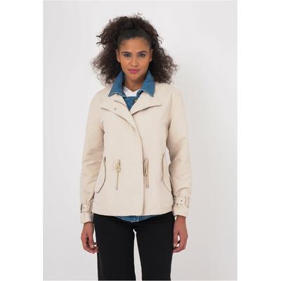 Trenchcoat FRESHLIONS "Zelda", Damen, Gr. S, beige, 100% Baumwolle, unifarben, normal, Mäntel, mit stilvollem Reverskragen