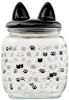 10 Strawberry Street Glass Pet Treat Canister