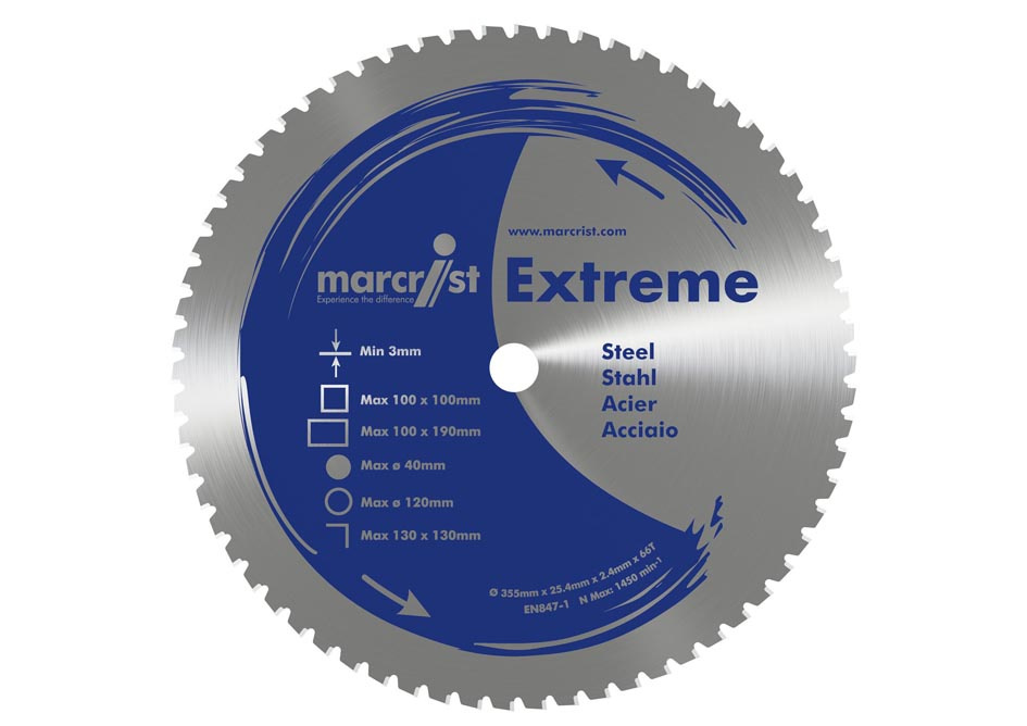 MARCRIST Kaltkreissägeblatt Extreme 355 x 25.4mm Metall/Stahl 00201616