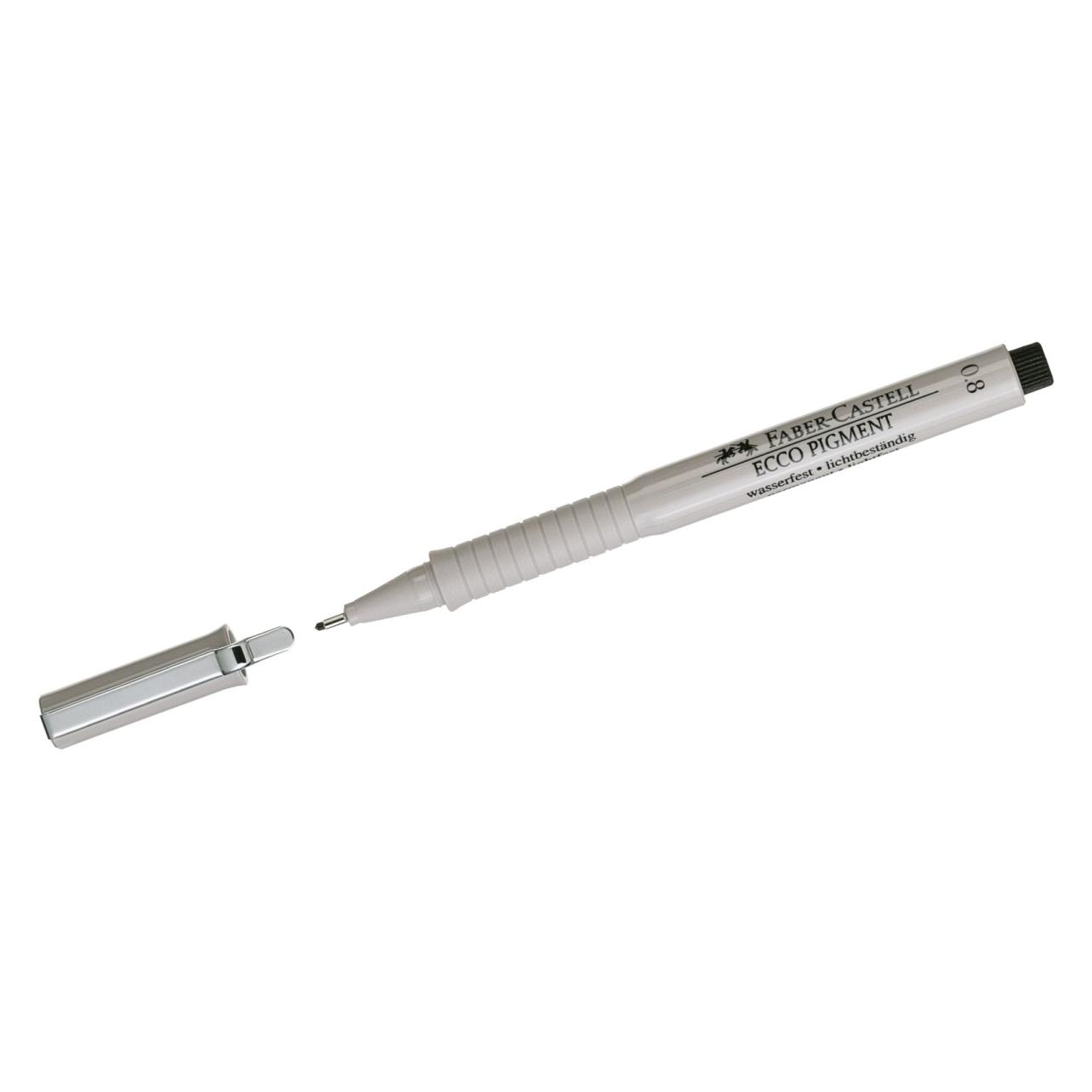 Faber-Castell Pigmentliner ECCO PIGMENT 0,8 mm, schwarz (1x) (166899)