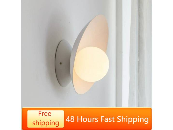 Lampes murales LED modernes pour chambre chevet couloir allée couloir plafonniers applique éclairage décoration coquille intérieur