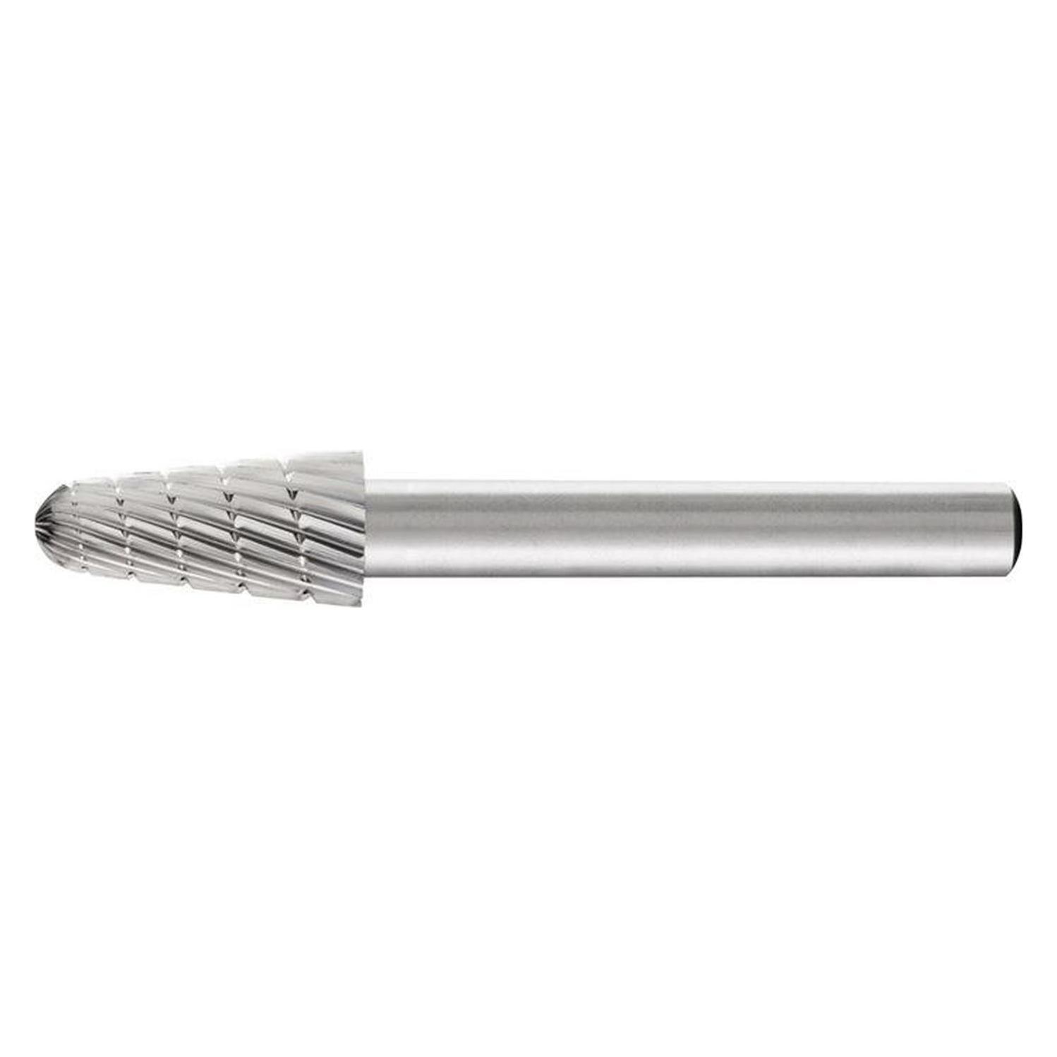 Pferd Frässtift KEL Ø 10 mm Kopflänge 20 mm Schaft-Ø 6 mm HSS Verzahnung 3 (22450136)