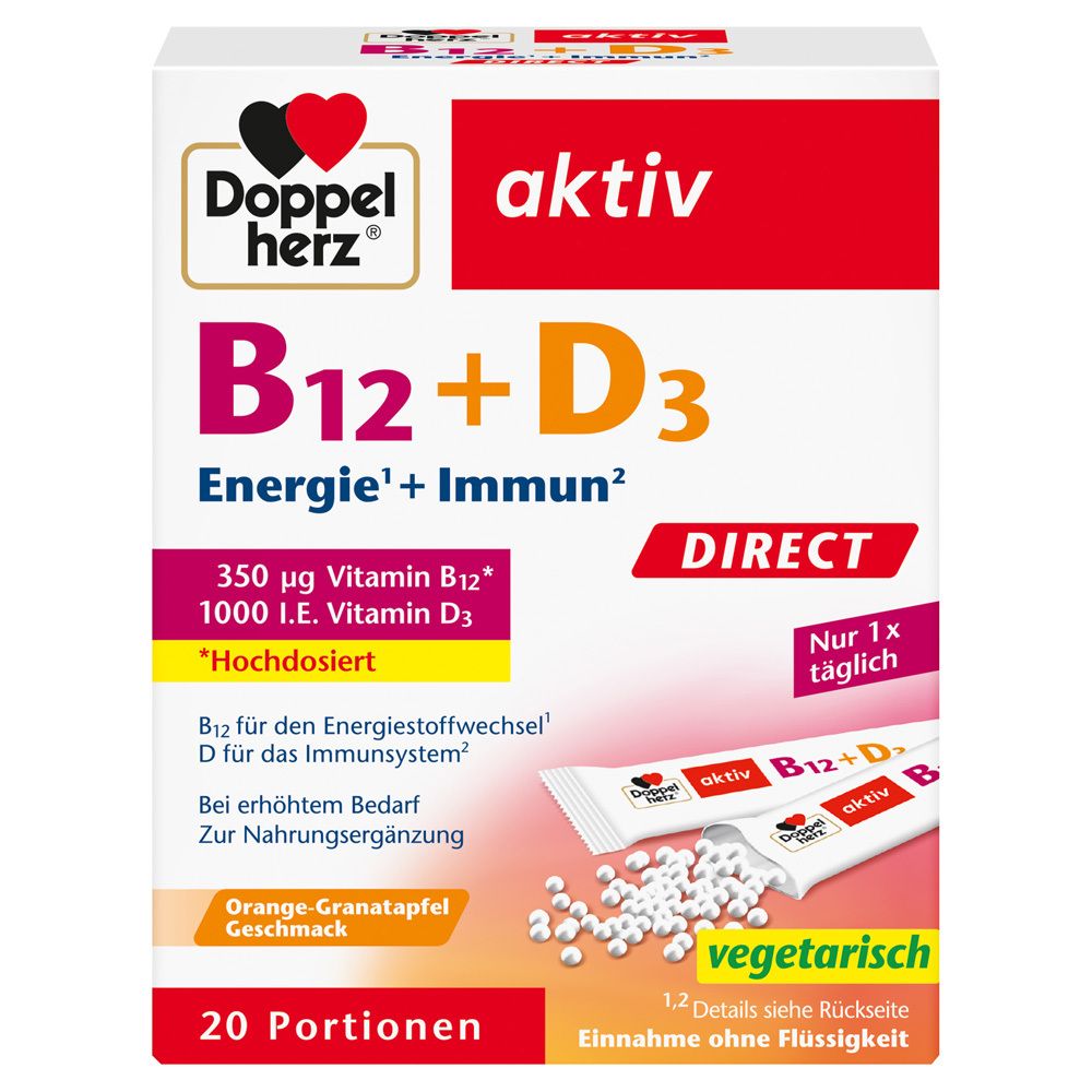 Doppelherz B12+D3 Direct Pellets 20 St