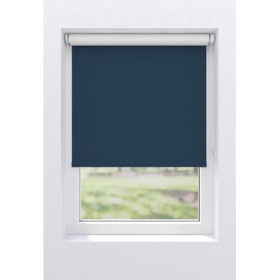 Rollo MY HOME "Ina", blau (dunkelblau, dunkelblau, weiß), B:210cm H:190cm, Polyester, Rollos, weiße Rückseite, Klemmfix oder Schraubmontage