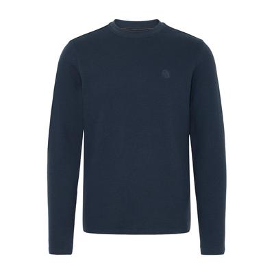 Langarmshirt BLEND "Langarmshirt BHForta", Herren, Gr. 3XL, blau (salute), Obermaterial: 100% Baumwolle CO., Shirts Langarmshirt