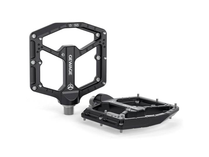 Fahrradpedale CNC Aluminium Schwarz, Metall, 10.4x1.5x11 cm, Freizeit & Co, Sport & Fitness, Fahrräder, Fahrradzubehör