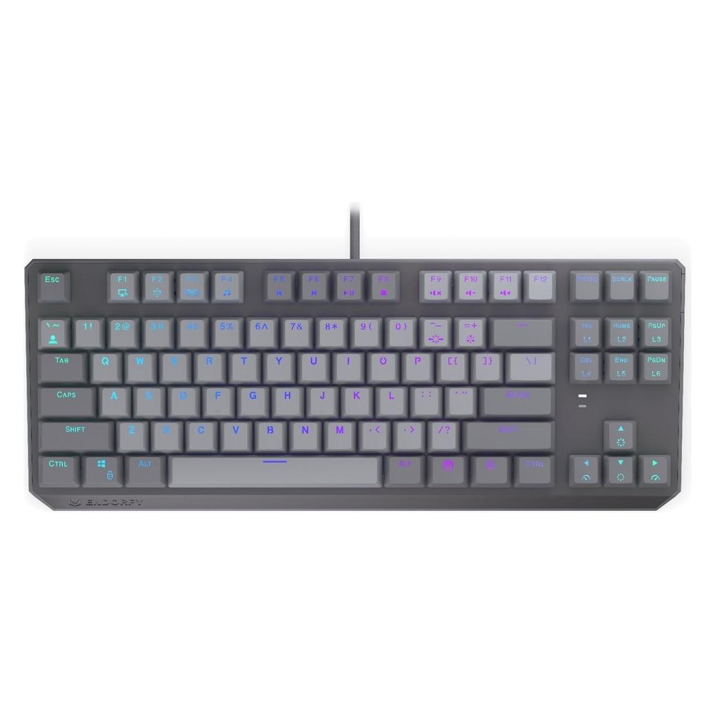 Endorfy Herní klávesnice Thock V2 TKL, Mechanická, USB, US, ARGB (US, Kabelgebunden) (EY5A126)