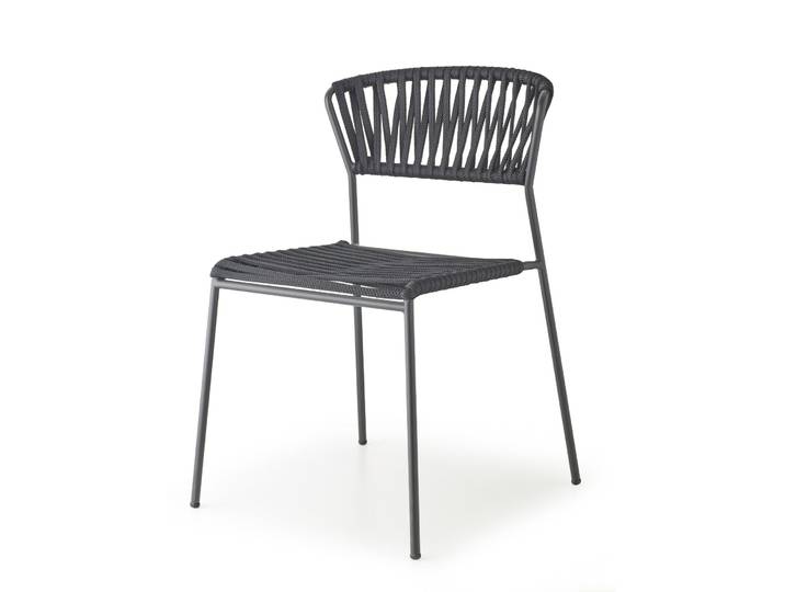 Lot de deux chaises indoor outdoor Filo cadre anthracite