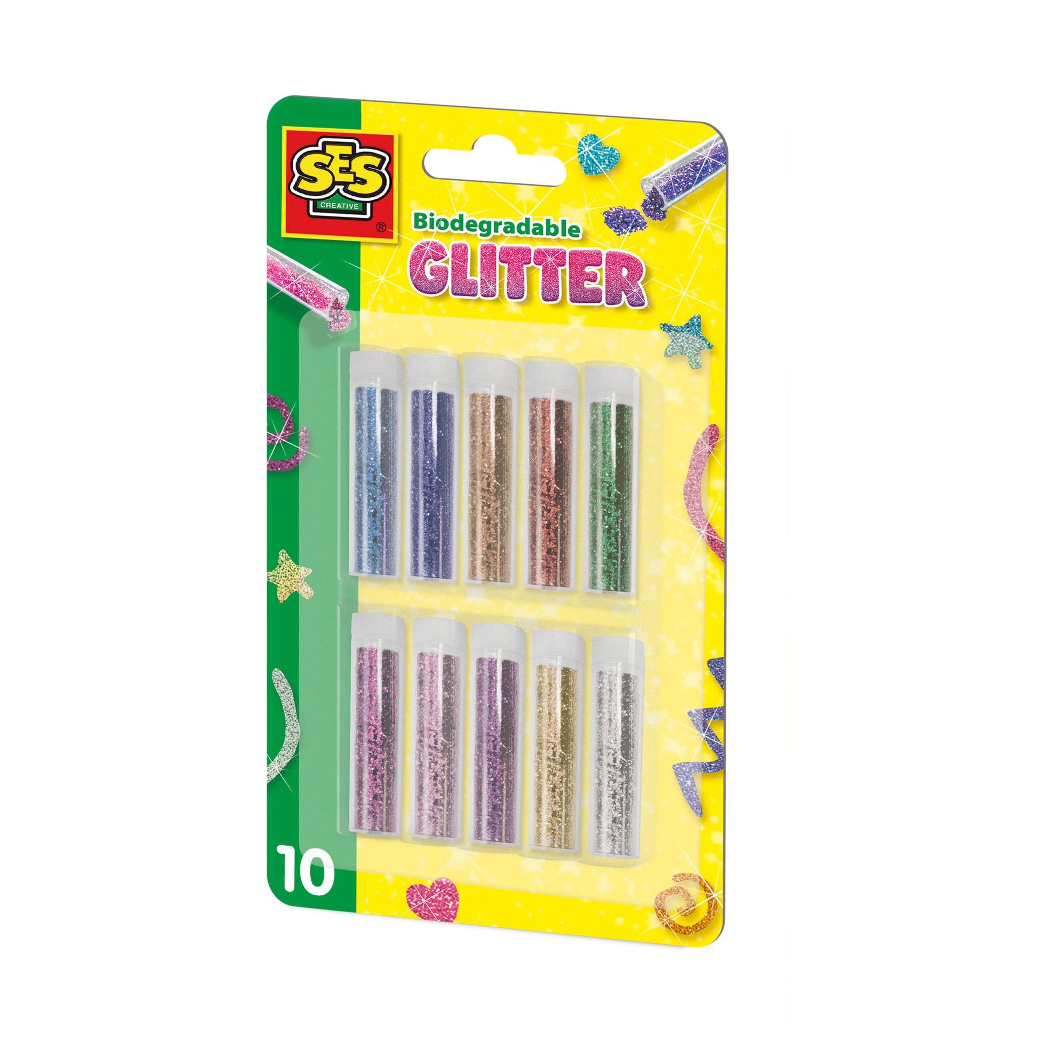 Ses Glitzer 10 Farben biologisch abbaubar (00252)