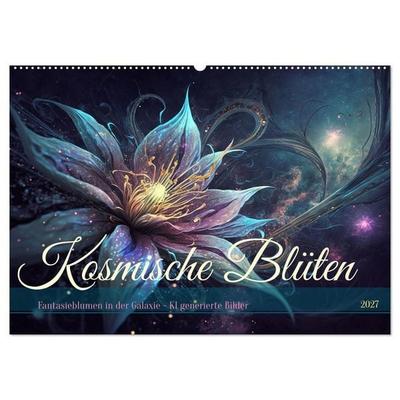 Kosmische Blüten (Wandkalender 2027 DIN A2 quer), CALVENDO Monatskalender
