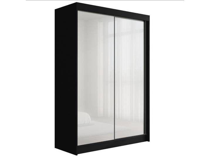 KLEIDERSCHRANK PEKA - 120 cm - Schwarz Weiß