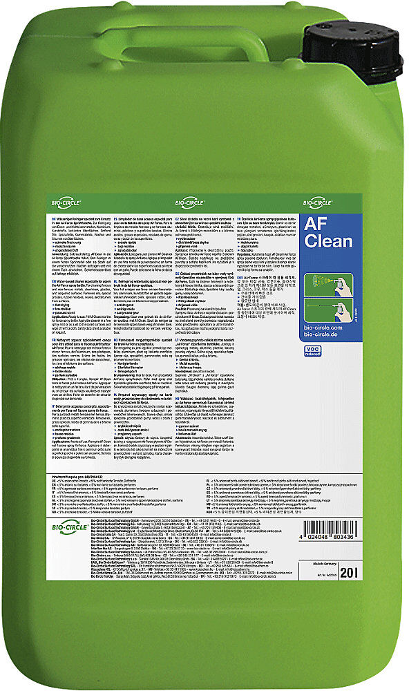 Bremsenreiniger AF Clean, im Kunststoff-Kanister, Inhalt 20 l Bio-Circle