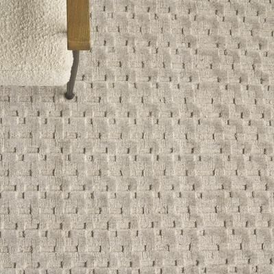 EXQUISITE RUGS Monroe Silk Hand-loomed Bamboo Silk Light Taupe Area Rug.