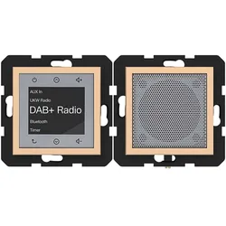 Hager WAN6110C12 Radio Touch UP DAB+, Bluetooth m. Lautsprecher,A.x/C.x, petal, matt