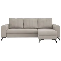 ECKSOFA Axel Samt Ecru