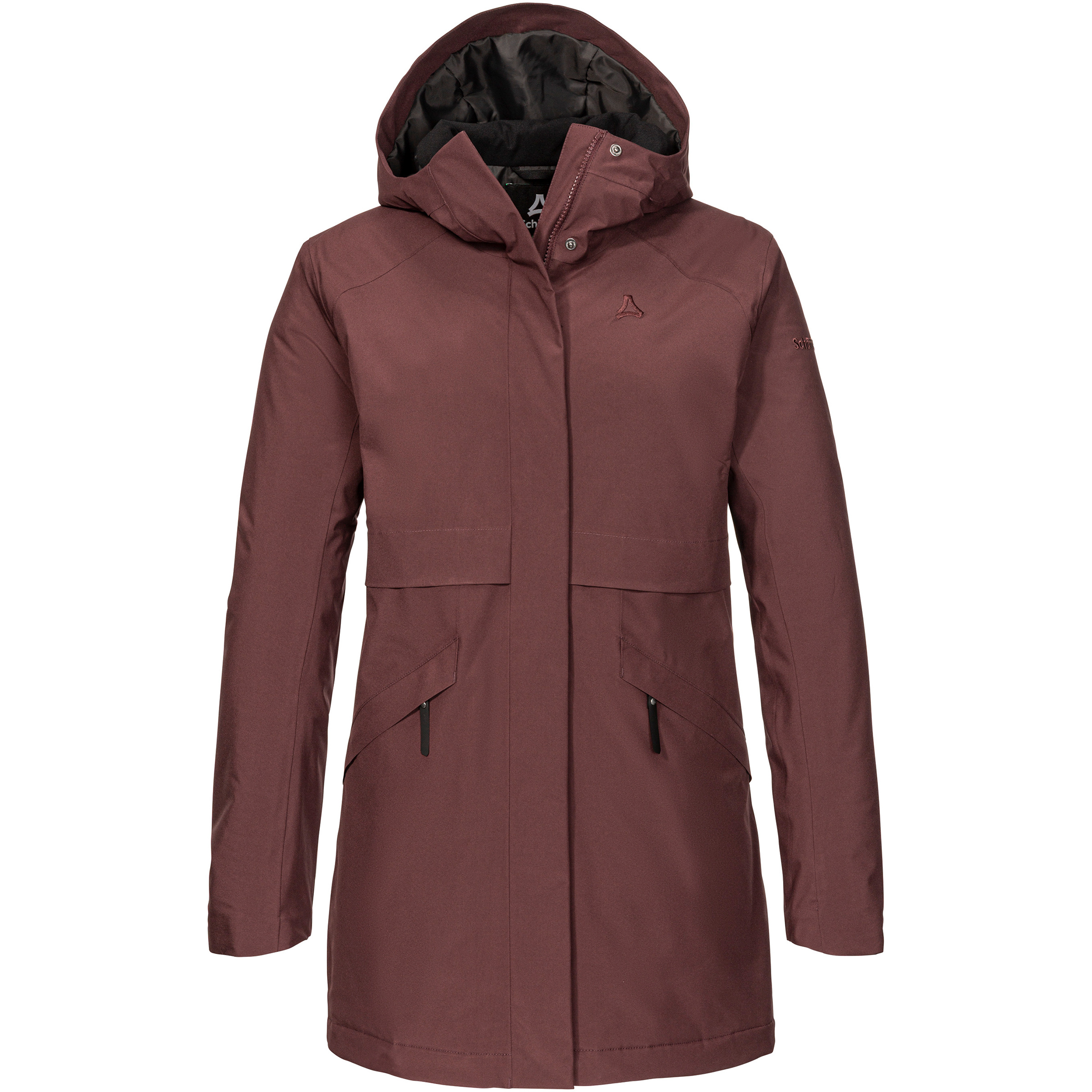 Schöffel Style Malkay Ins Parka Damen Parkas & Mäntel rot Größe S Lifestyle Wasserdicht Wasserabweisend