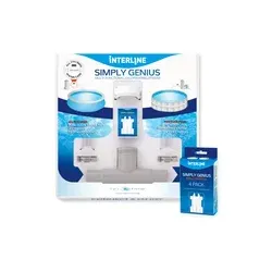 Interline Poolpflege Clor-Set Simply Genius (Startpaket mit 4 x Nachfüllung)