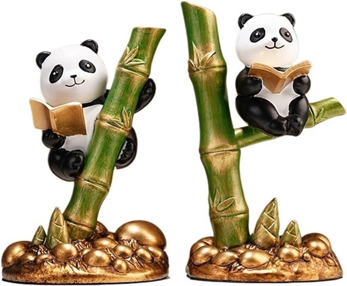 Decoratieve Boekensteunen Panda in Chinese Stijl - Hars - 300 gram