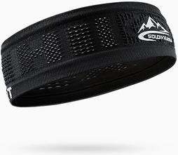 Market Central Breathable Mesh Running Headband Non Slip Sweatband For Men And Women black