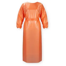 Medi-Inn Infektionsschutzkittel PP orange, 139 x 139 cm, mit PE-Vollbeschichtung 1 x 10 Stück