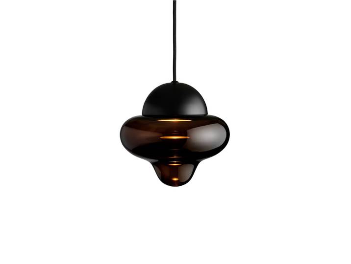 Nutty Pendelleuchte Brown/Black - Design By Us - Wohnzimmer - Glas - Einflammig