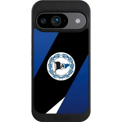 Nivocase Hülle für Google Pixel 9 Handyhülle NIVOcore Case Schwarz Arminia Bielefeld DSC Offizielles (Google Pixel 9), Smartphone Hülle, Schwarz