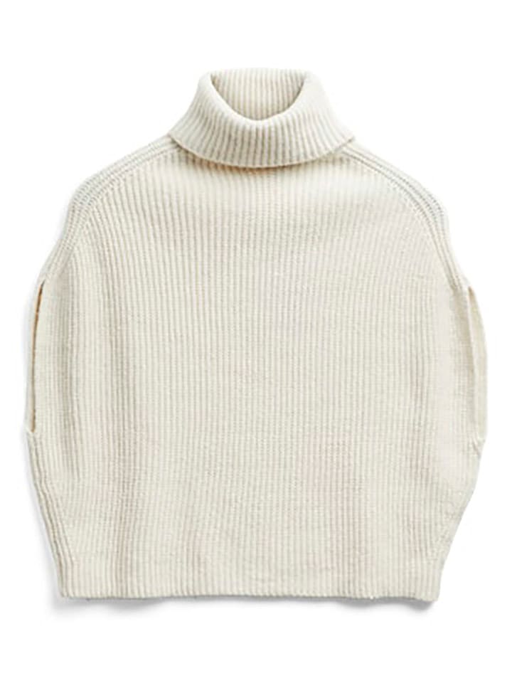 Pieces Poncho in Creme - onesize
