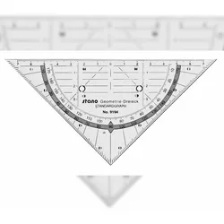 Standardgraph Geometriedreieck stano 16 cm, mit abnehmbaren Griff