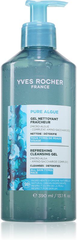 Yves Rocher Pure Algue Cleansing Gel with a refreshing effect 390 ml